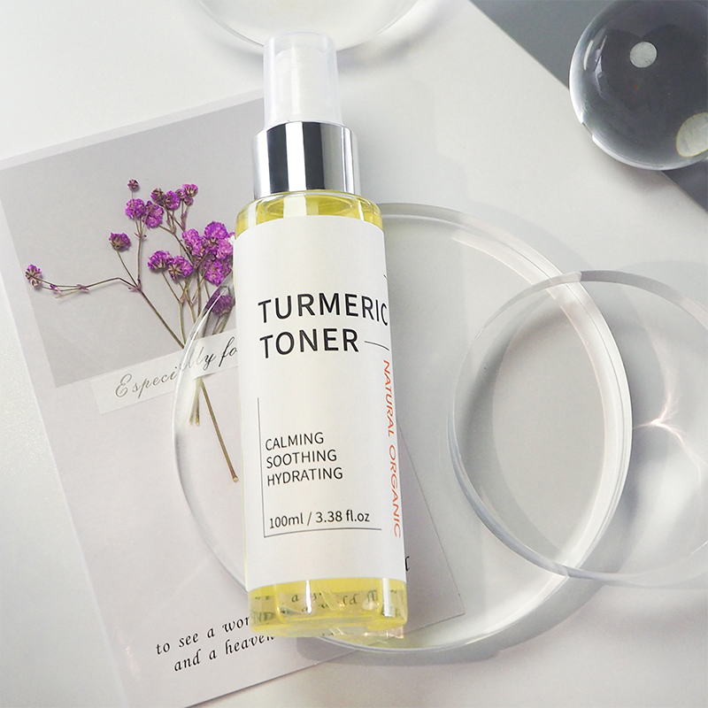 Beauty Cosmetics Skin Care Hydrating Lightening Turmeric Face Toner Spray