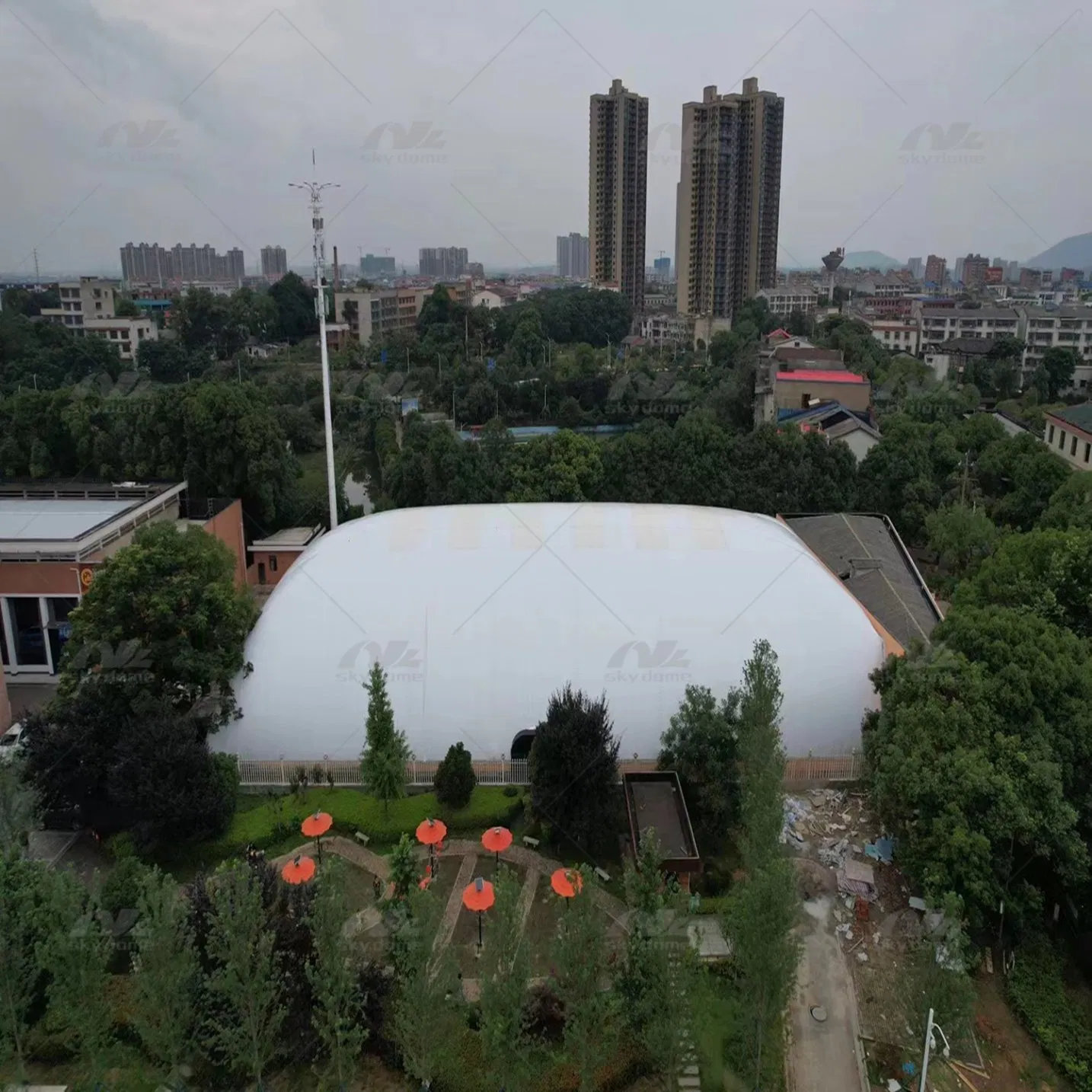 Weather-Resistant Inflatable Air-Supported Sports Dome
