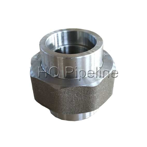 High Pressure Forged Carbon Steel Pipe Fittings Socket Weld/Welding Union