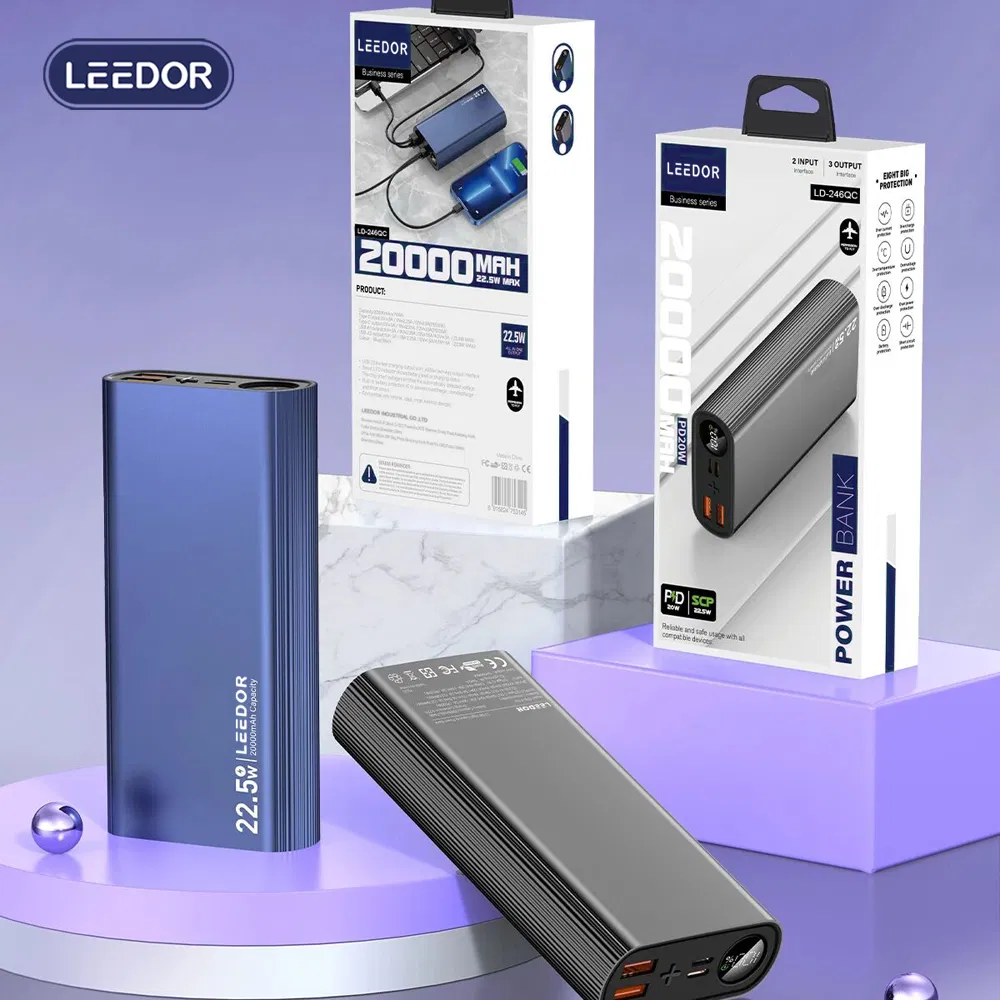 Leedor 22.5W+Pd20W Output Three Capacities Power Bank