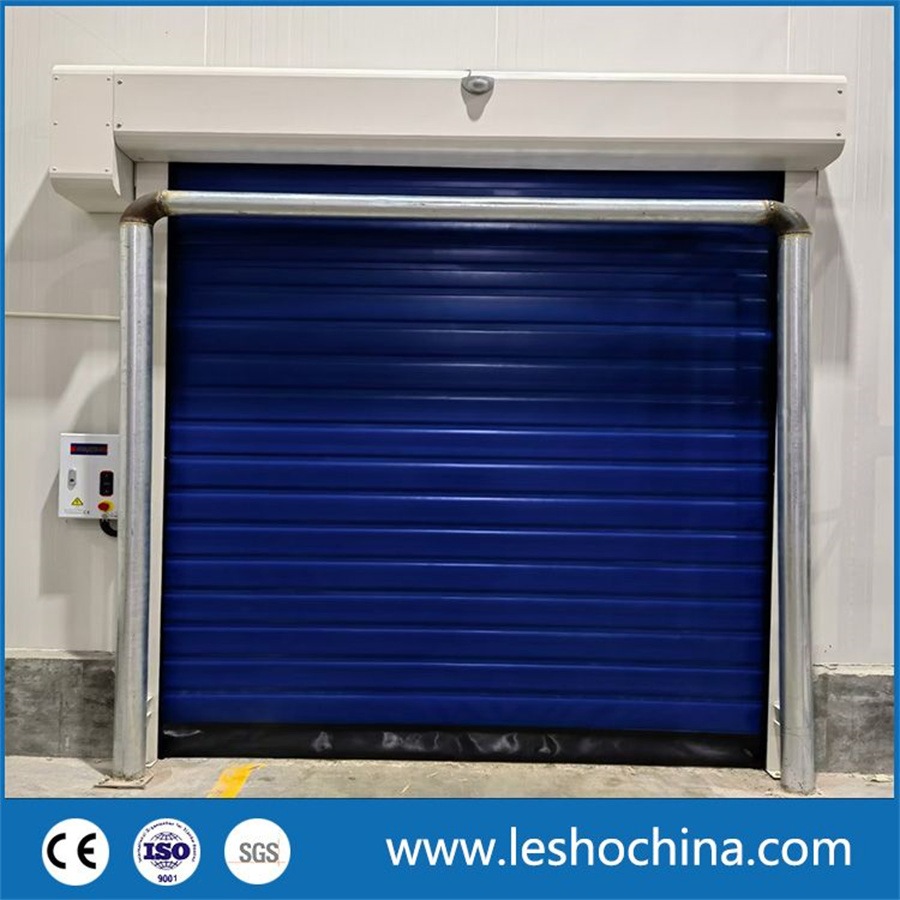Automatic Freezing Cold Room Fabric Thermal Insulated PVC High Speed Rapid Door High Quality Wholesale Warehouse High Speed Low Temp Freezer Door
