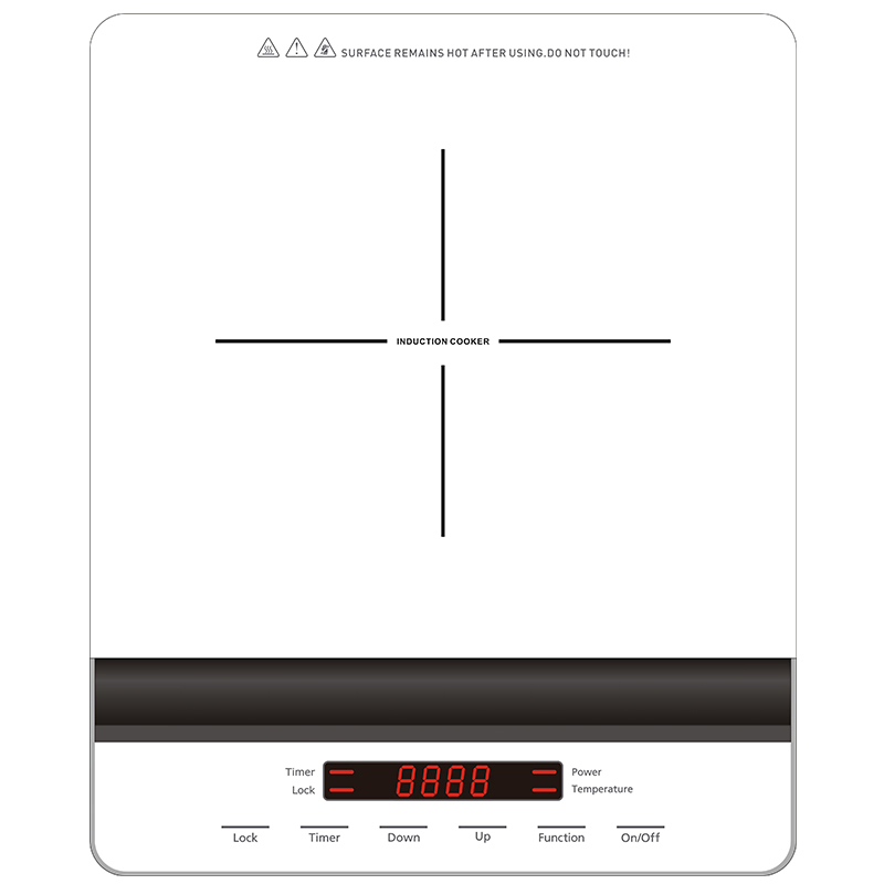 Super Slim Induction Hob/Cooktop/Cooker with Arch-Shape and Simple Functions Design