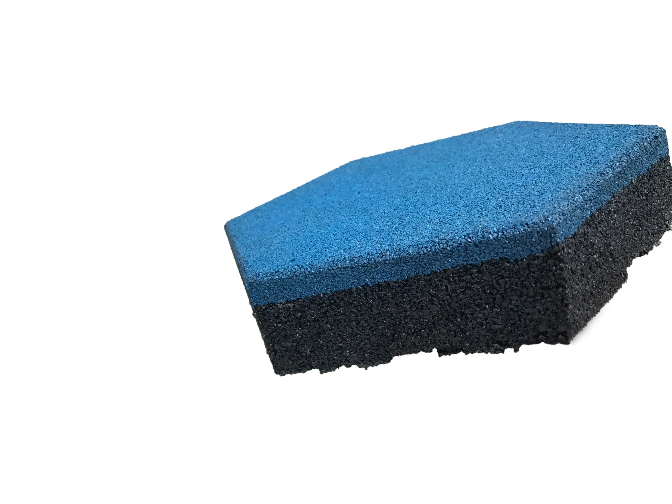 Wholesale High Quality Anti Slip Colourful Hexagon Rubber Tile Recycled Outdoor Rubber Tile for Kids Playground