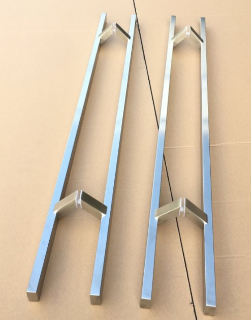 Modern Good Quality Stainless Steel Square Tube Door Handles for Wooden Door