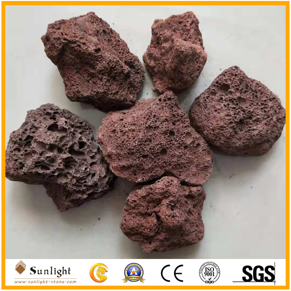 Bulk Wholesale Natural Red/Black/Grey Lava Stone, Volcanic, Pumice Stone for Aquaculture/ Roof Drainage Raw Materials