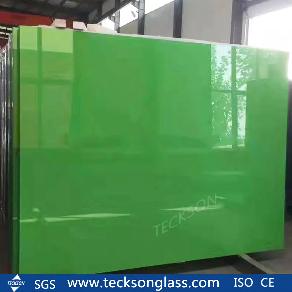 White Lacqured Door Glass (painted glass) for Building Glass