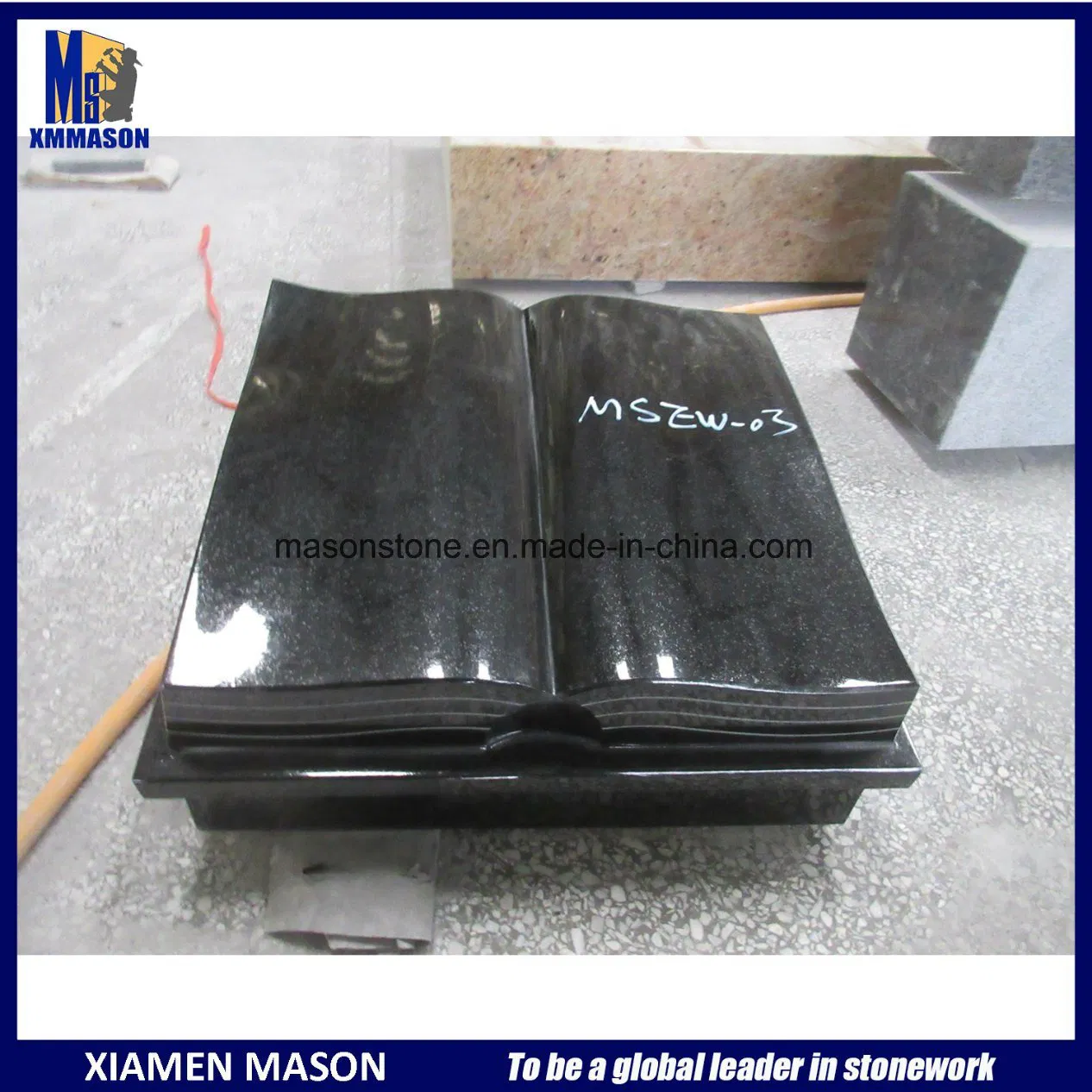 Book Shape Granite Memorials for Wholesale Tombstone