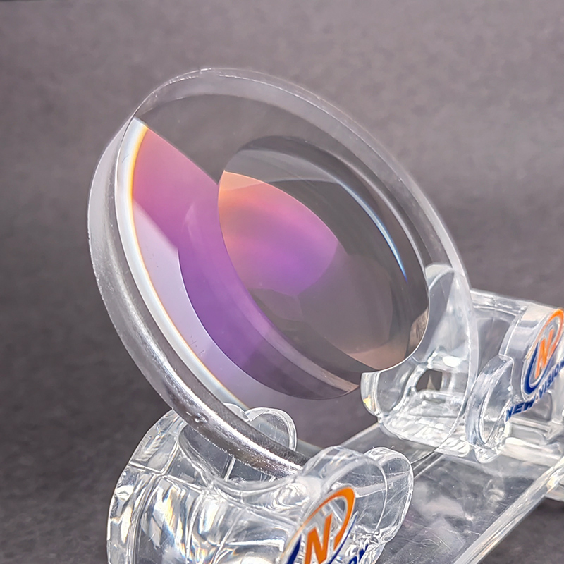 1.50 Cr39 Semi-Finished Base1400 68/40mm Ar Blue Coating Optical Lenticular Eyewear Lens