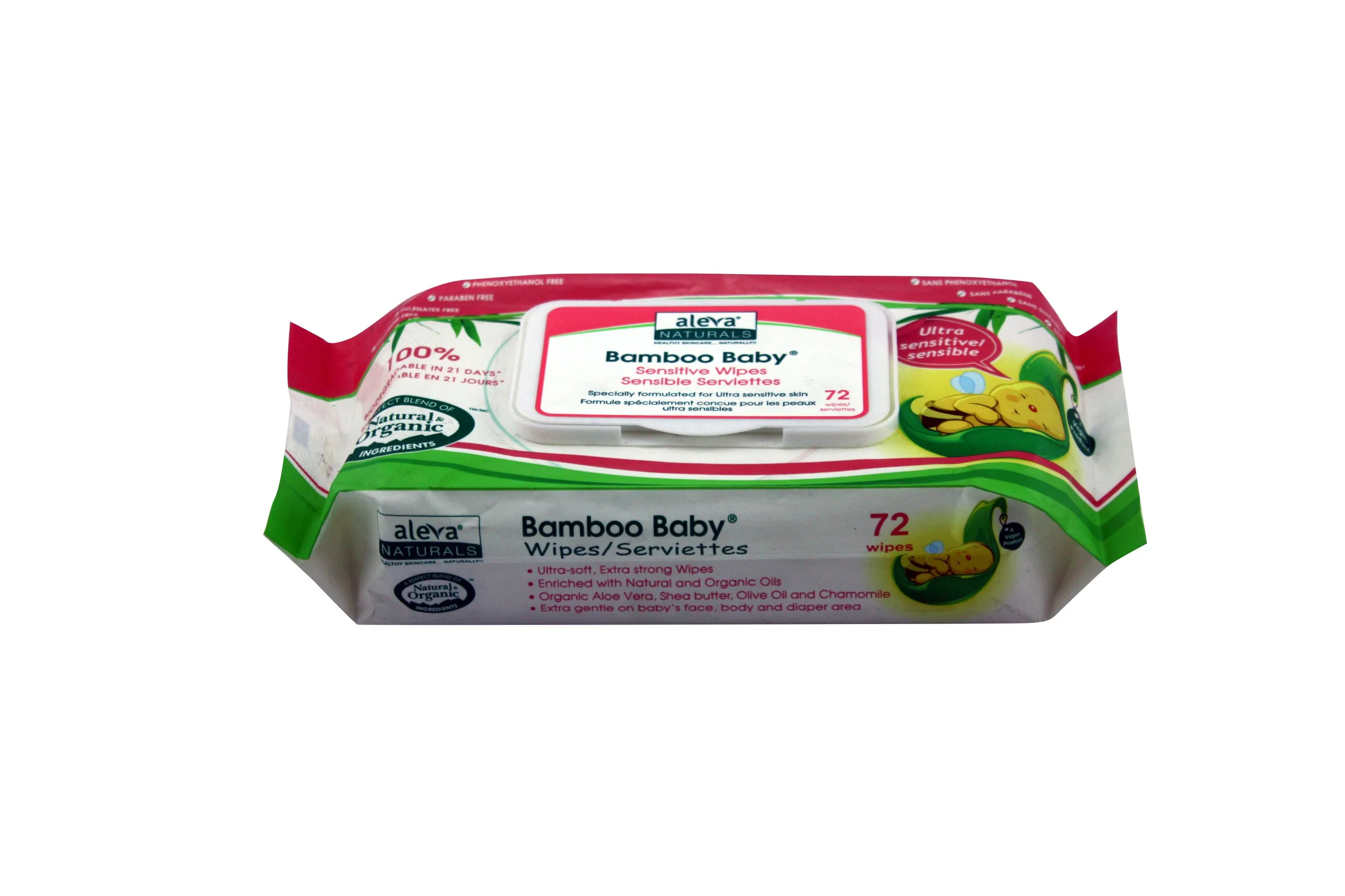 2024 High Quality Private Label Alcohol Free Vitamin Aloe All Natural Wet Wipe