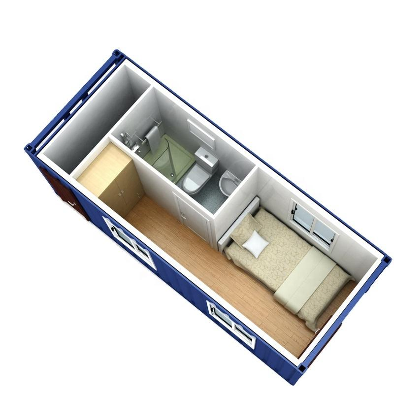 Cbox Apartment Design Q235B Steel Galvanized Paint Anti-Rust Glass Wool Cement Fireproof Material Detachable Container House