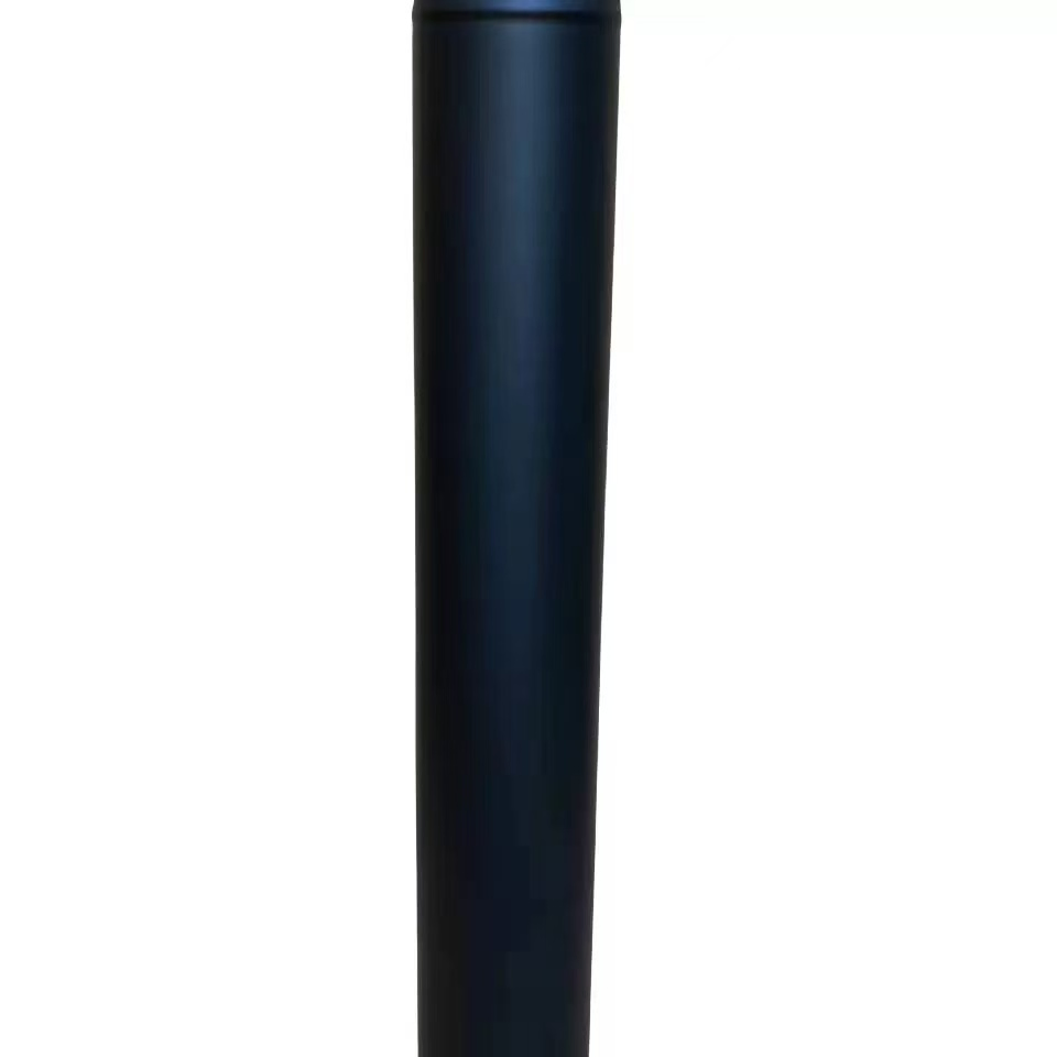 CE Indoor Fireplace Installation Single Wall Metal Black Stainless Chimney Pipe for Modern Wood-Burning Stove