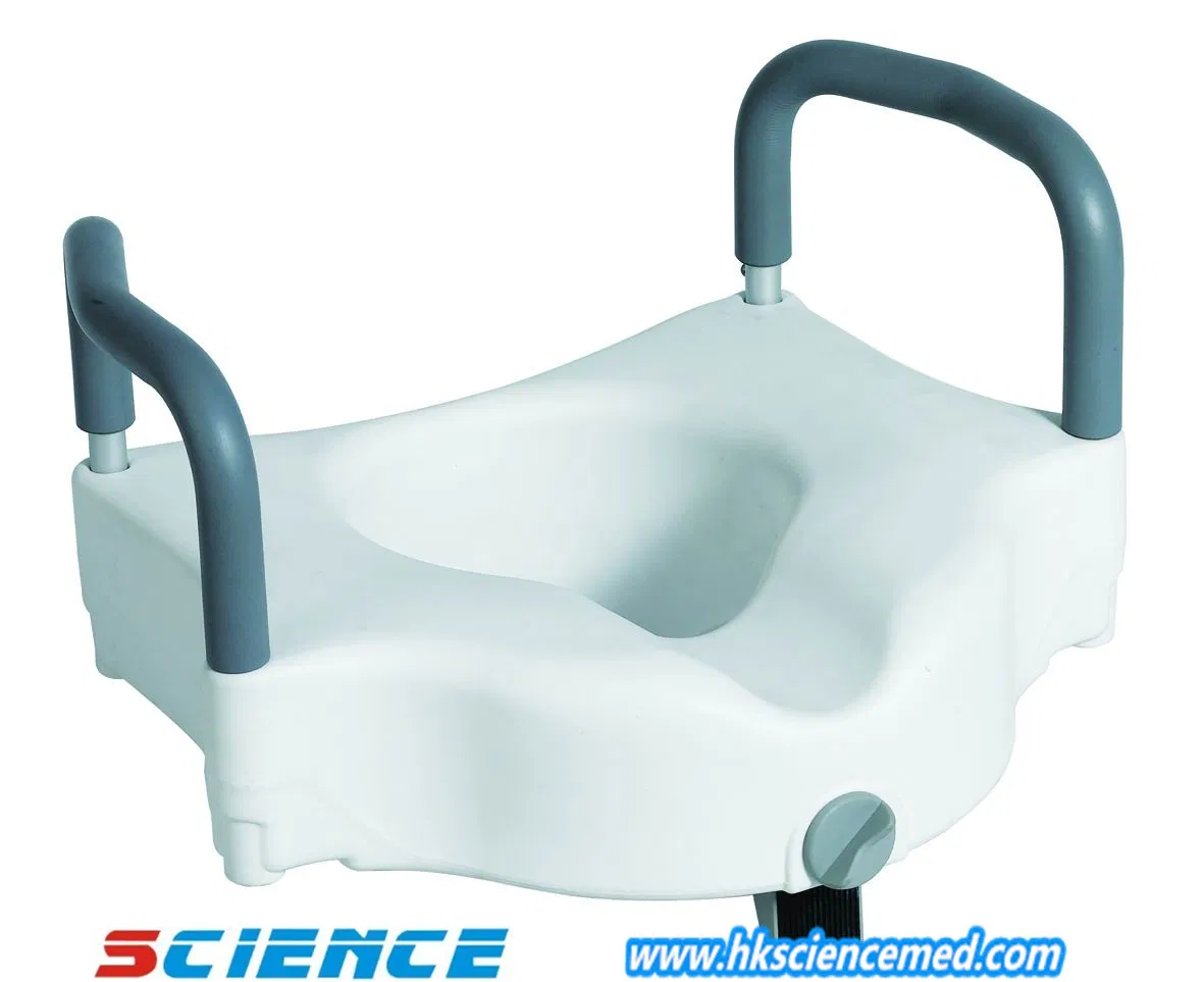 USA Type Raised Toilet Seat with/ Handle (Height: 4")