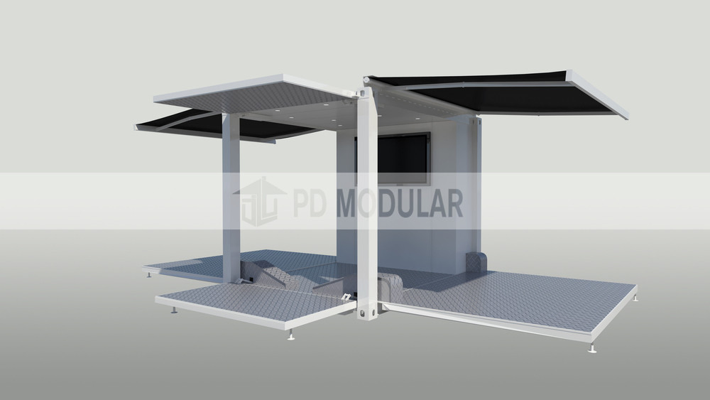 Movable Coffee Shop Modern Container Food Booth Outdoor Kiosks