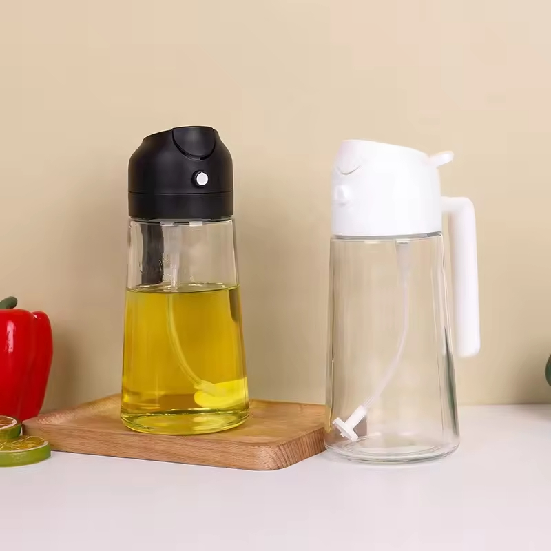 470ml Glass Oil Spray Bottle for Cooking BBQ Olive Oil Dispenser Oil Sprayer Bottle Kitchen Tools