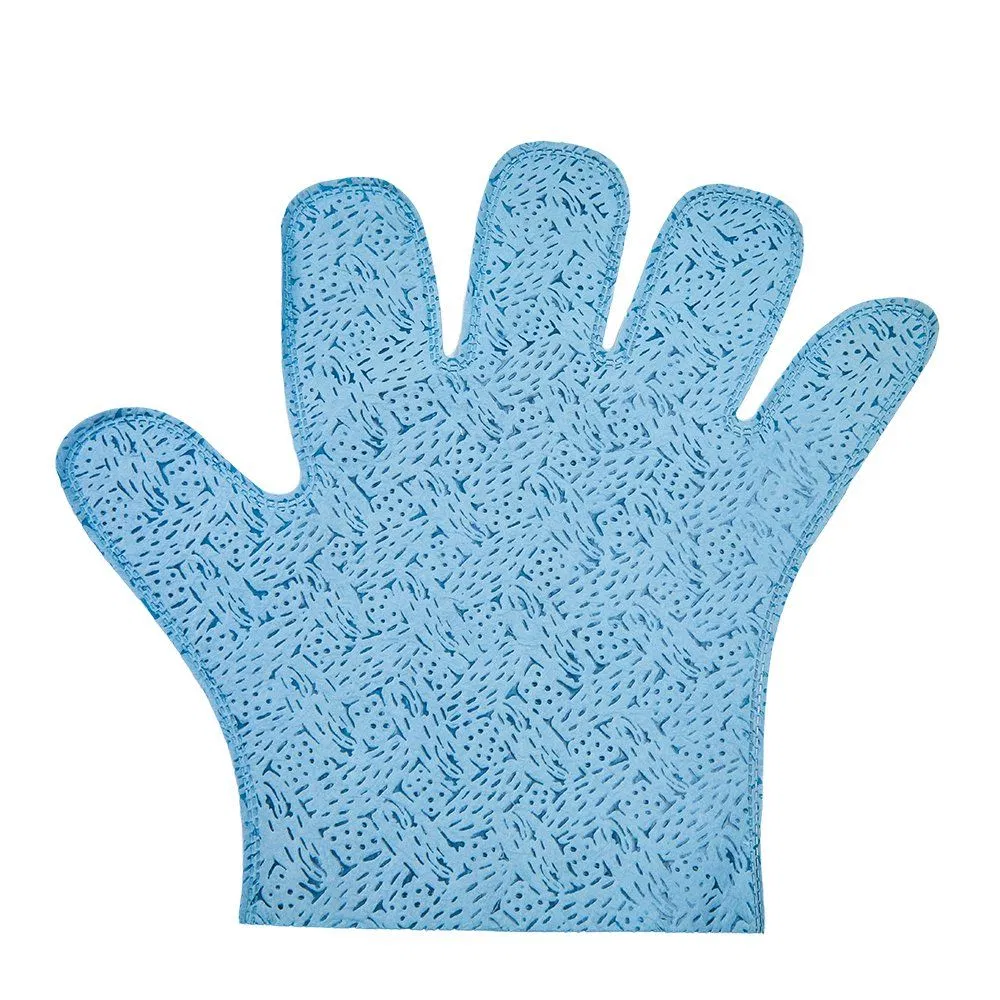 Premium Non-Woven Washing Gloves for Hospital and SPA Soft Disposable Microfiber Wash Cleaning Gloves Reusable Bathing Glove Moisture Washing Mitten for Patient