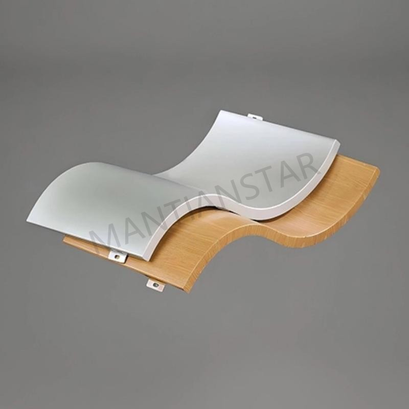 Factory Custom Metal Exterior Veneer Facade Curtain Wall Cladding Panel Curved Ceilings Aluminum Veneer