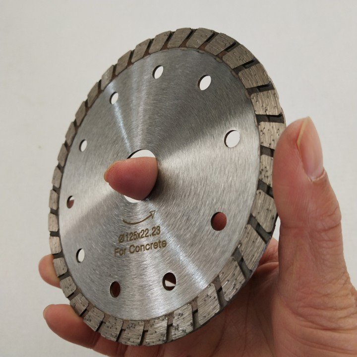 125mm Hot Pressed Diamond Turbo Dry Saw Blades for Concrete