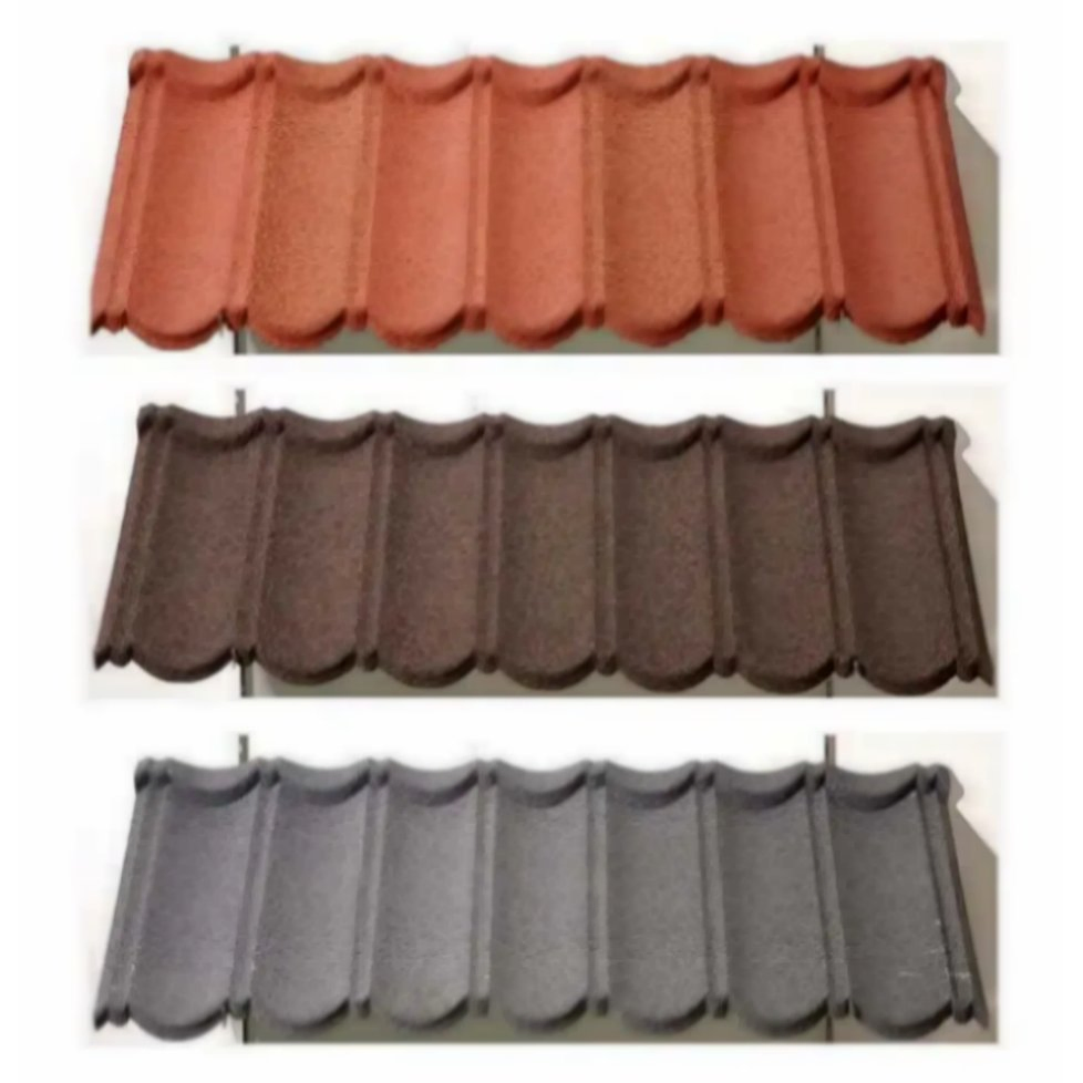 China Factory Villa Modern Bond Design Classical Stone Coated Metal Roof Tile for House ISO