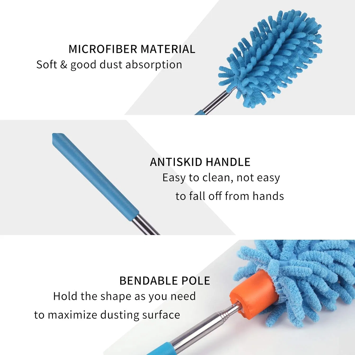Washable Fan Cleaning Ceiling Microfiber Long Extendable Handle Duster