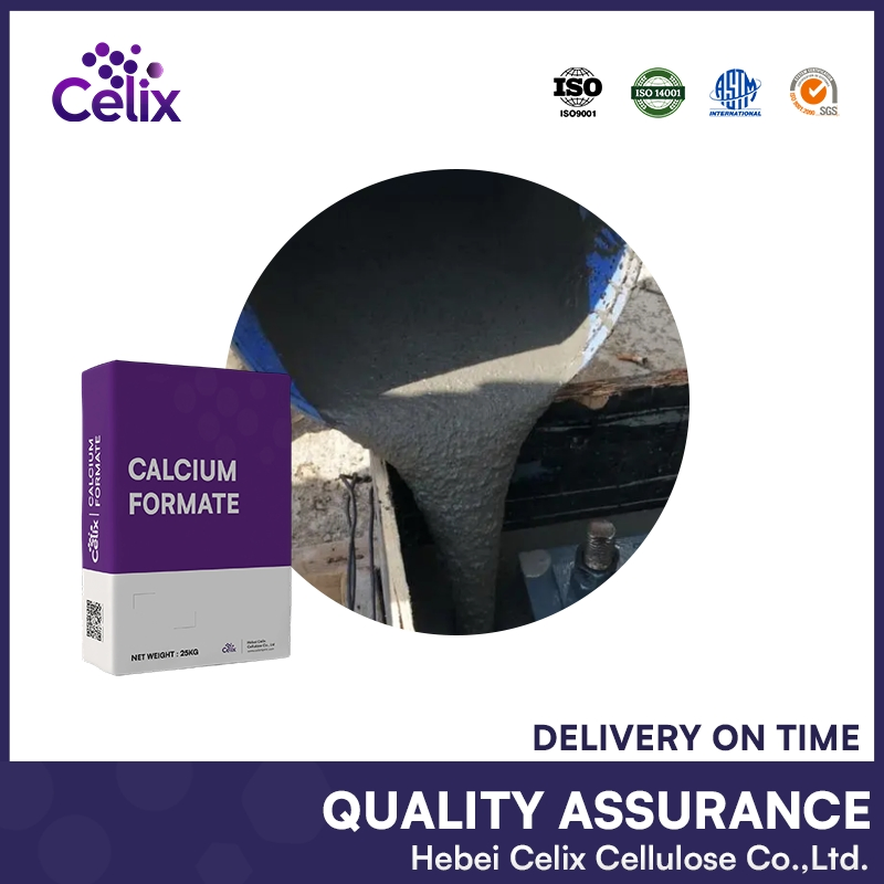 Calcium Formate for Tile Adhesive, Dry-Mixed Mortar, Concrete