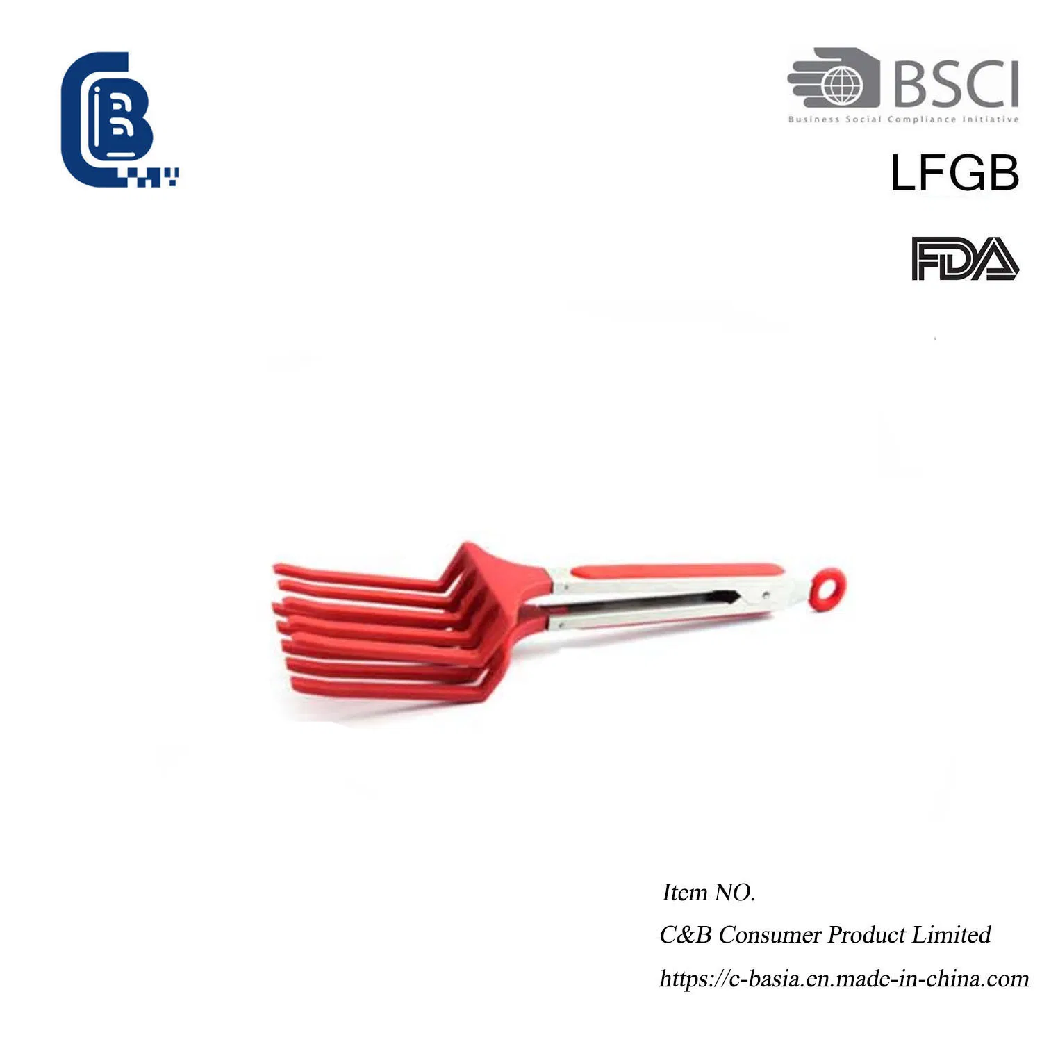 9-Inch Nylon Macaroni Pasta Service Food Tongs Tweezers Clamps Kitchen Tools