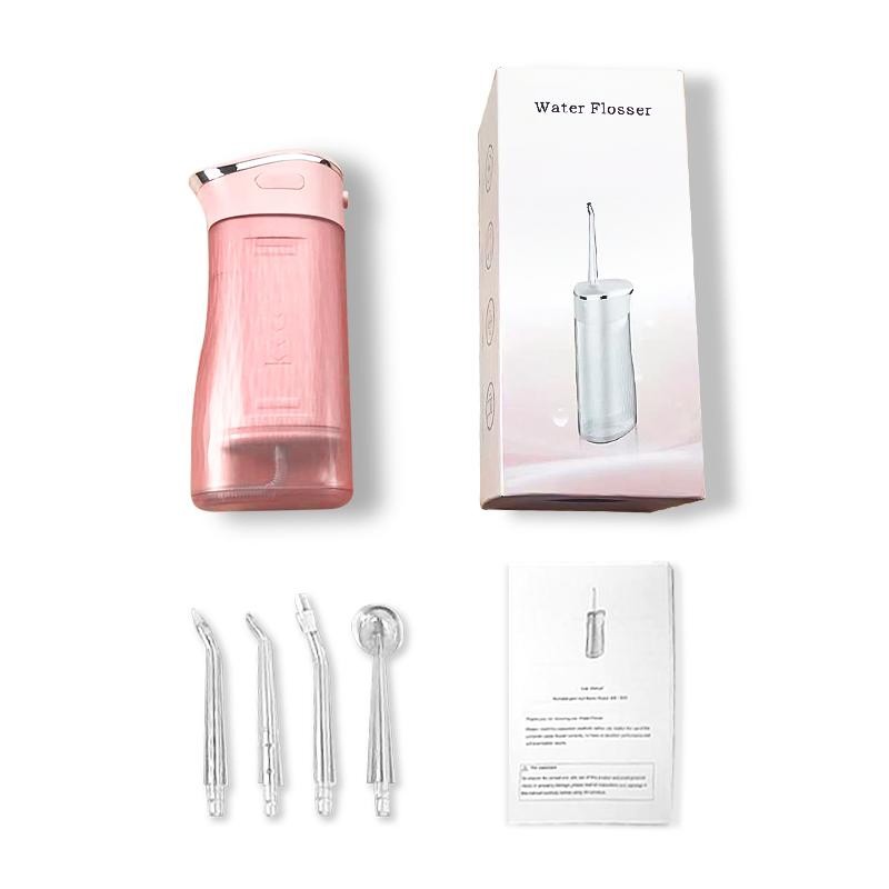 Water Flosser 360 Clean Dental Residues 4 Modes Portable Cordless 200ml Small Dentel Oral Irrigator