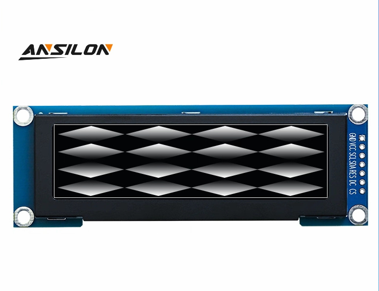 OLED дисплей 3.12 дюйма SSD1322, 256x64, SPI интерфейс