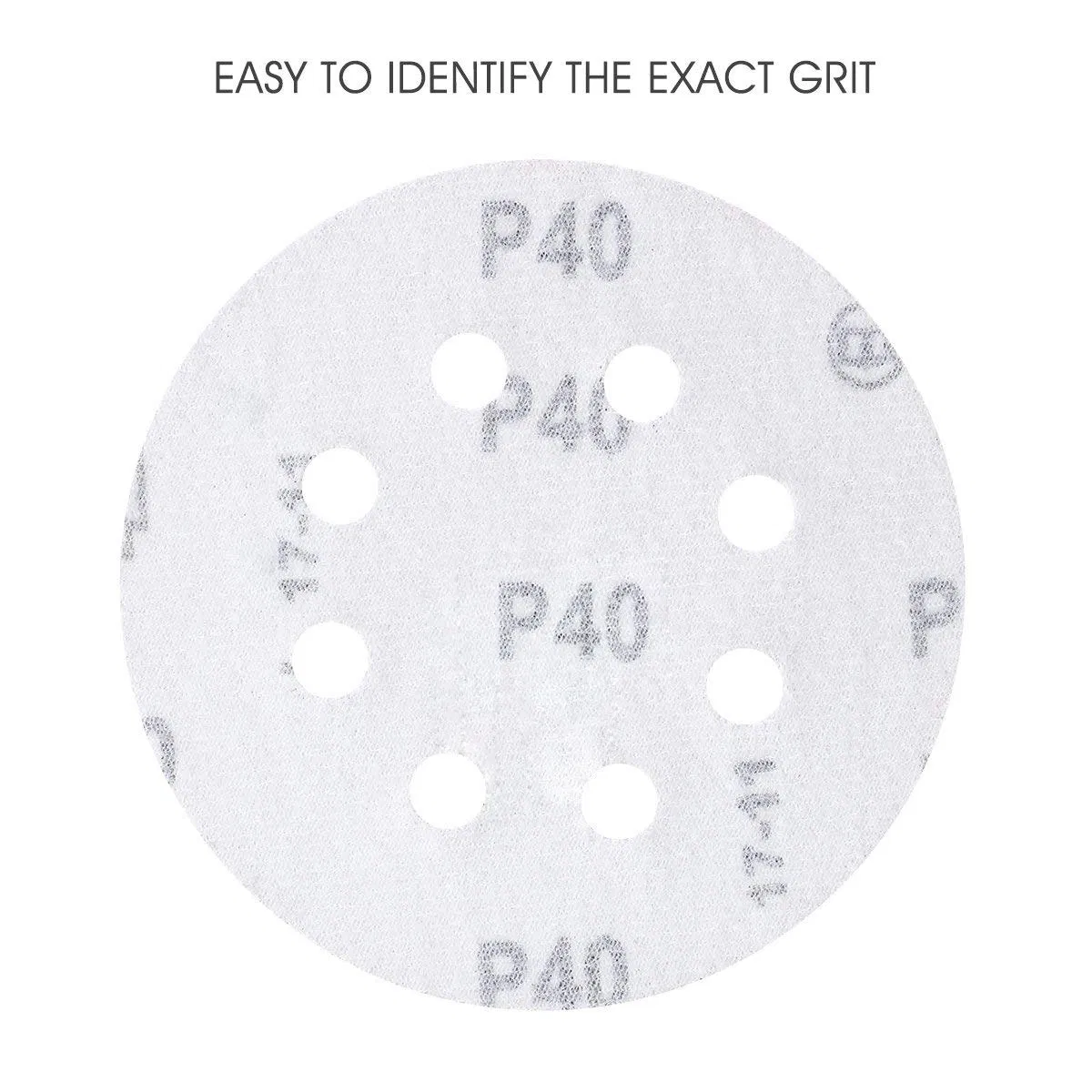 5inch Red Sanding Disc Aluminium Oxide Sandpaper for Polishing Stone, Furniture and Wood Products