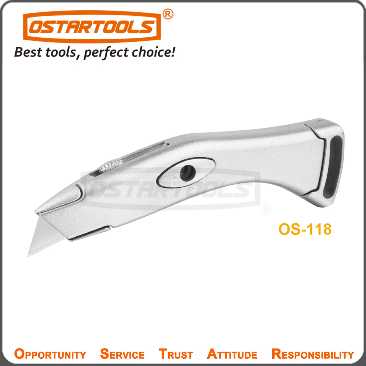 Versatile 6mm Snap-off Utility Knife with Durable Metal Body