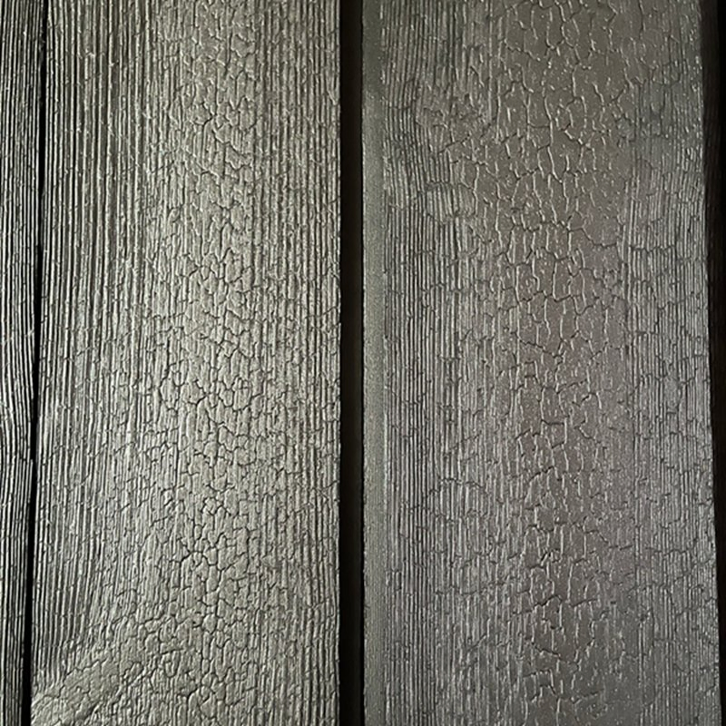Factory Direct Outdoor Anti-Corrosion Solid Wood Deep Carbonized Thermally Treated Wood Shou Sugi Ban Decorative Exterior Burnt Charred Wall Panels