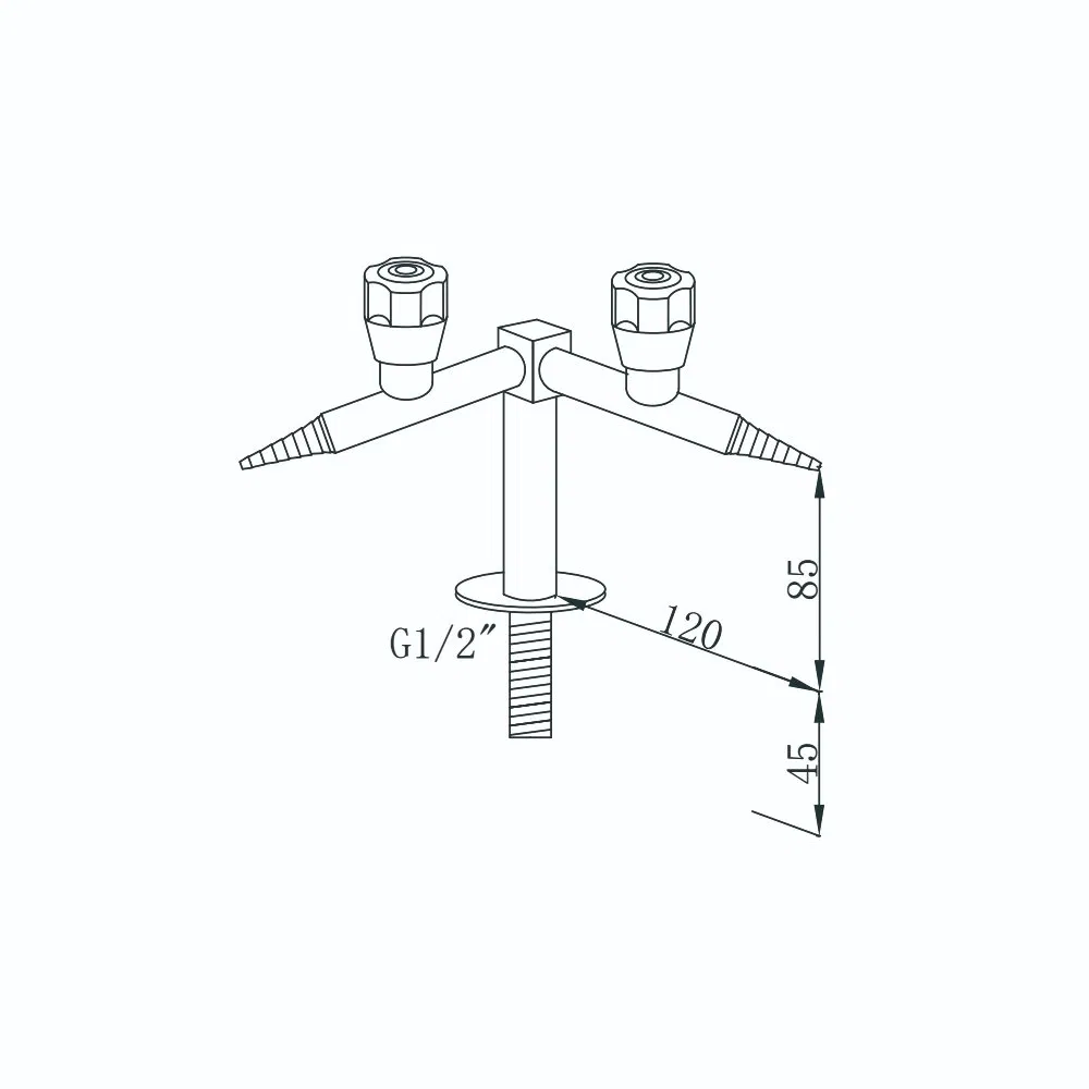Лабораторный газовый кран с высокой термостойкостью