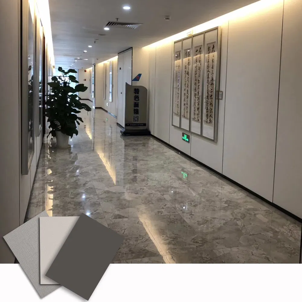 High Impact 3D PVC/UV Marble Sheet Vinyl Wall Panel for Interior Decoration for Hotel Commercial Projects