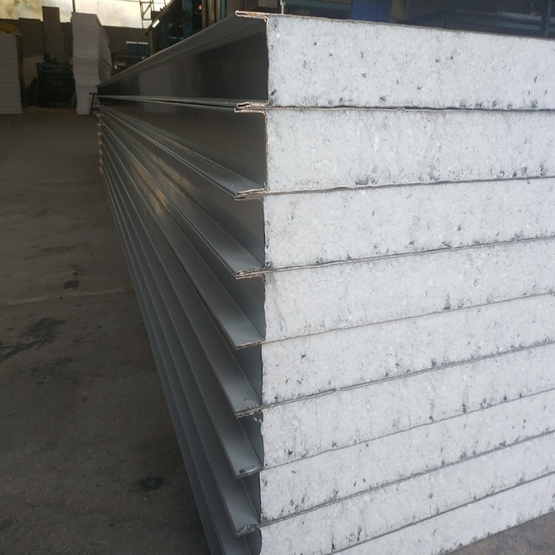 Factory Machine Polyurethane System Insulation EPS Sandwich Panels Lightweight Building Silding Wall and Ceiling Panel