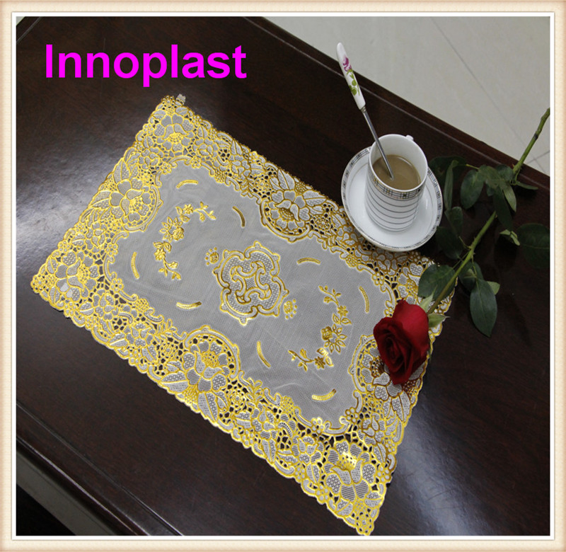 PVC Gold Silver Lace Placemat