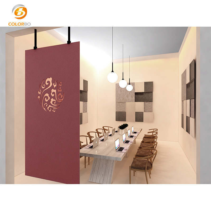 Hollowing Panel Sound Absorption Acoustic Padded Space Divider Room Furniture Screen with High Quality