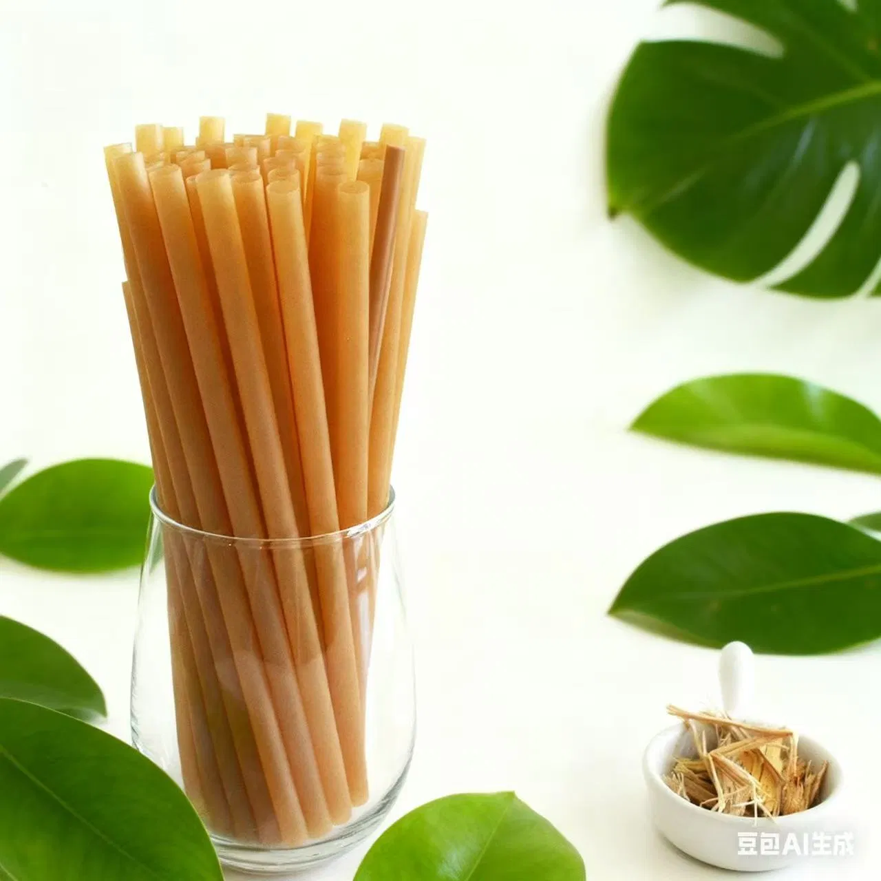 Compostable Pha Straws Made From Natural Sugarcane Pulp