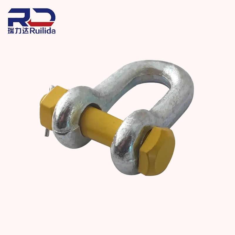 Us Type Bow Shackle with Safety Pin Galvanized