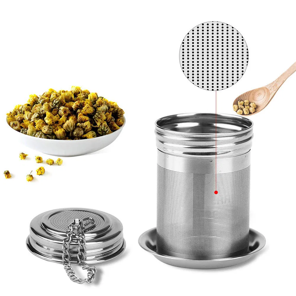 Reusable Metal Infuser Tea Strainer with Custom Coffee Filter