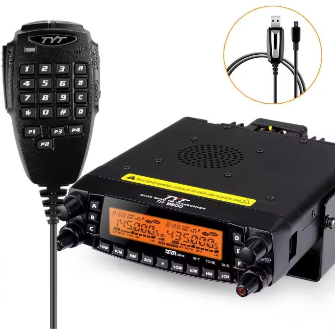 VHF/UHF FM Transceiver Tyt Th-9800 Quad Band Ham Radio Transceiver 10 Meter 2tone 5tone Mobile Two Way Radio