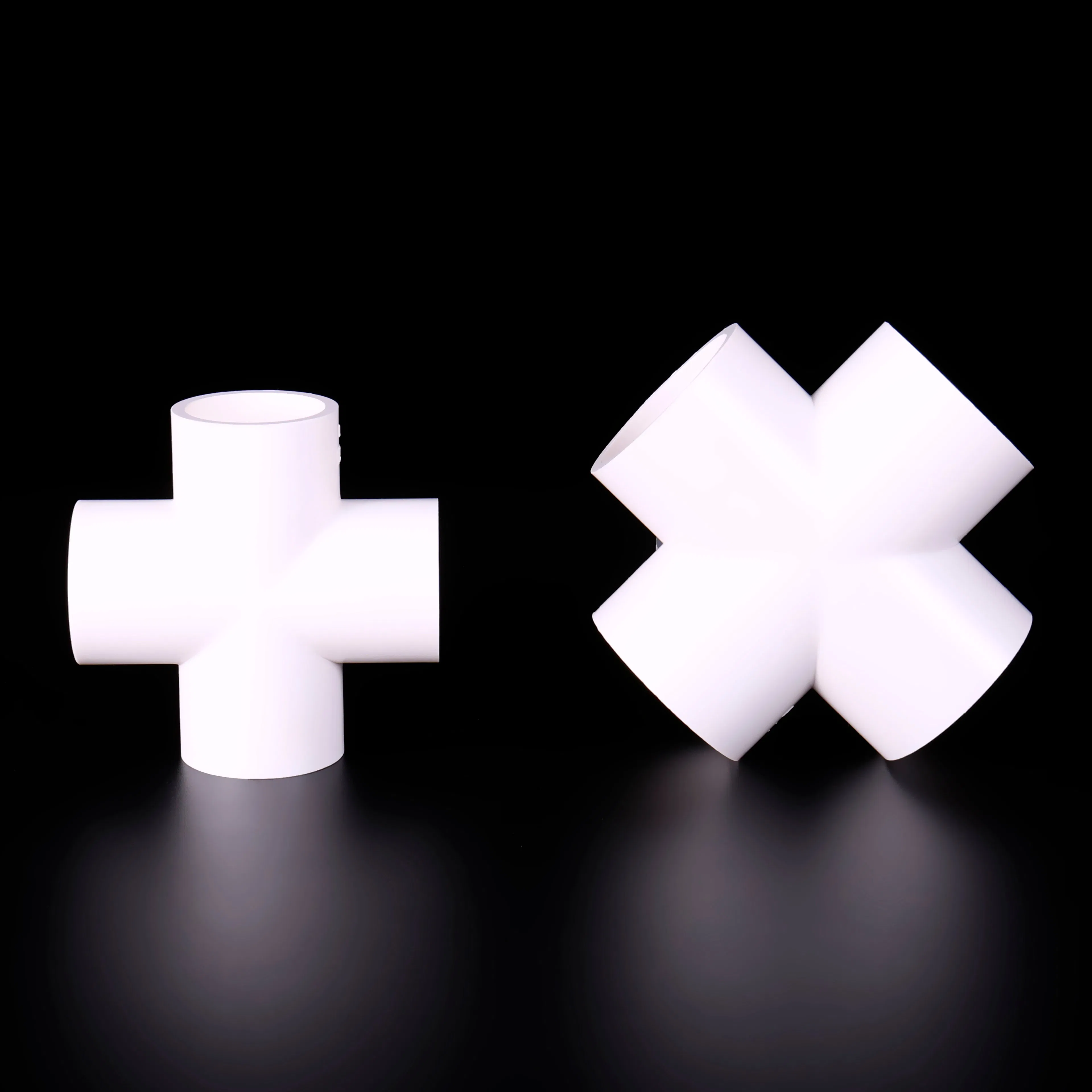 Farm-Grade Reliability Customized Color UPVC Plastic Cross with BS as Standard for Vegetable Farm Drip Irrigation