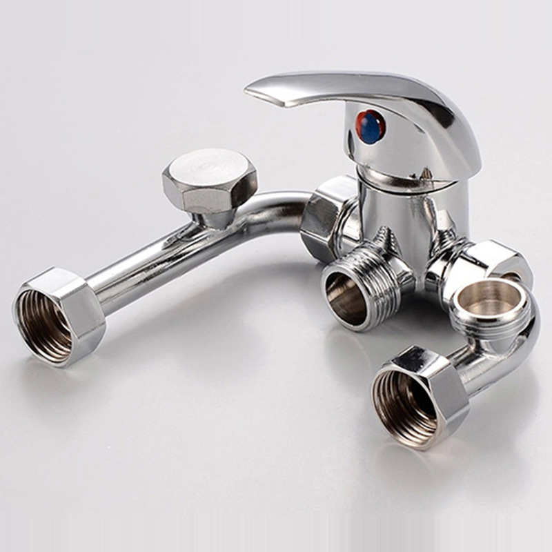 Electric Water Heater Mixing Valve Cold and Hot Mixing Valve Shower Faucet Copper and Steel