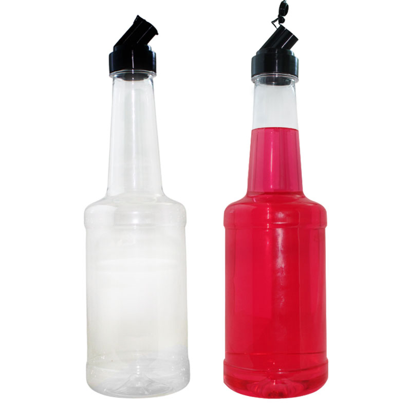 1000ml Food Grade Pet Plastic Ketchup Jam Sauce Honey Packaging Bottles for Honey with Lid Sauce Bottles Squeeze