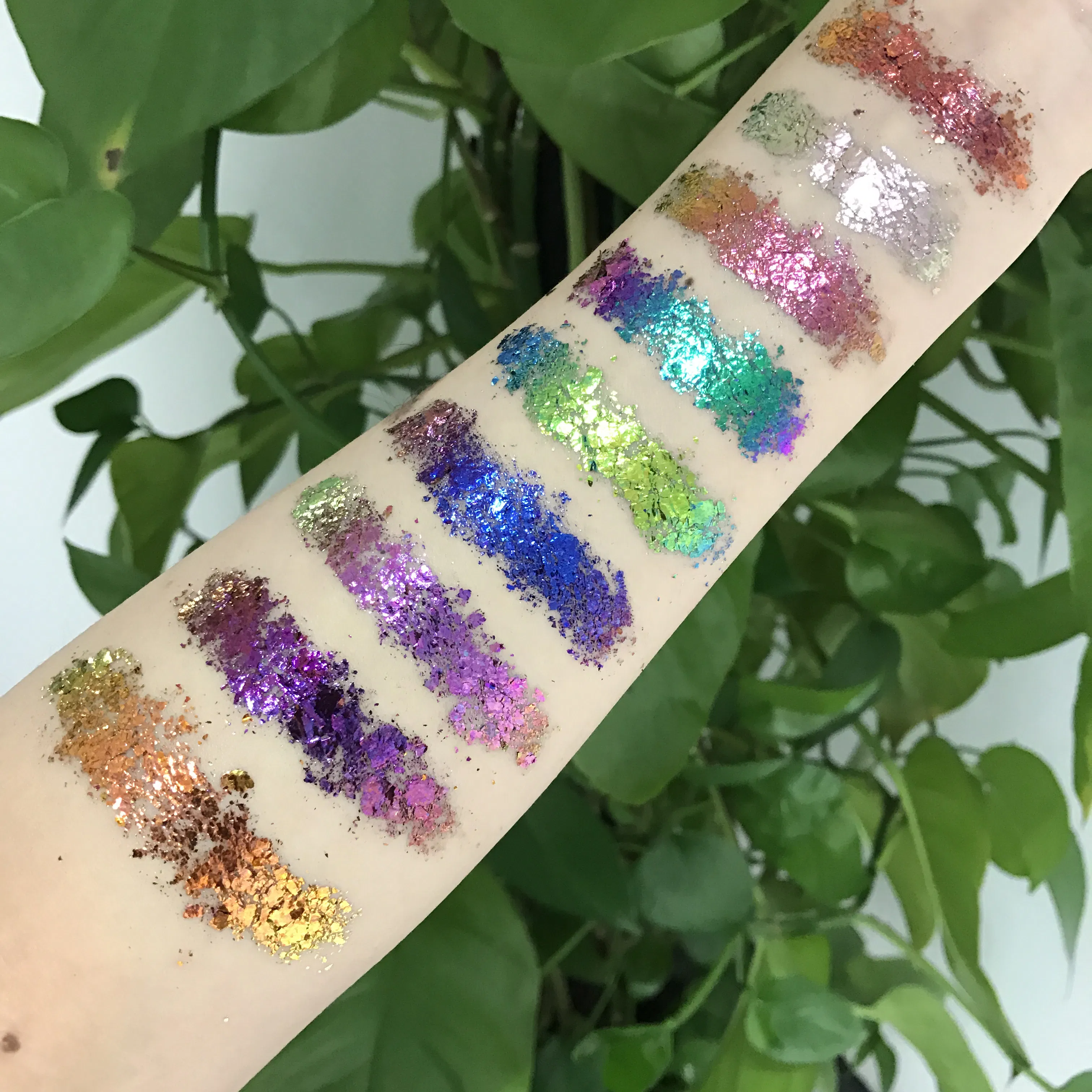 Cosmetics Color Shift Glitter for Eyeshadow Face Body Chameleon Chunky Pigments