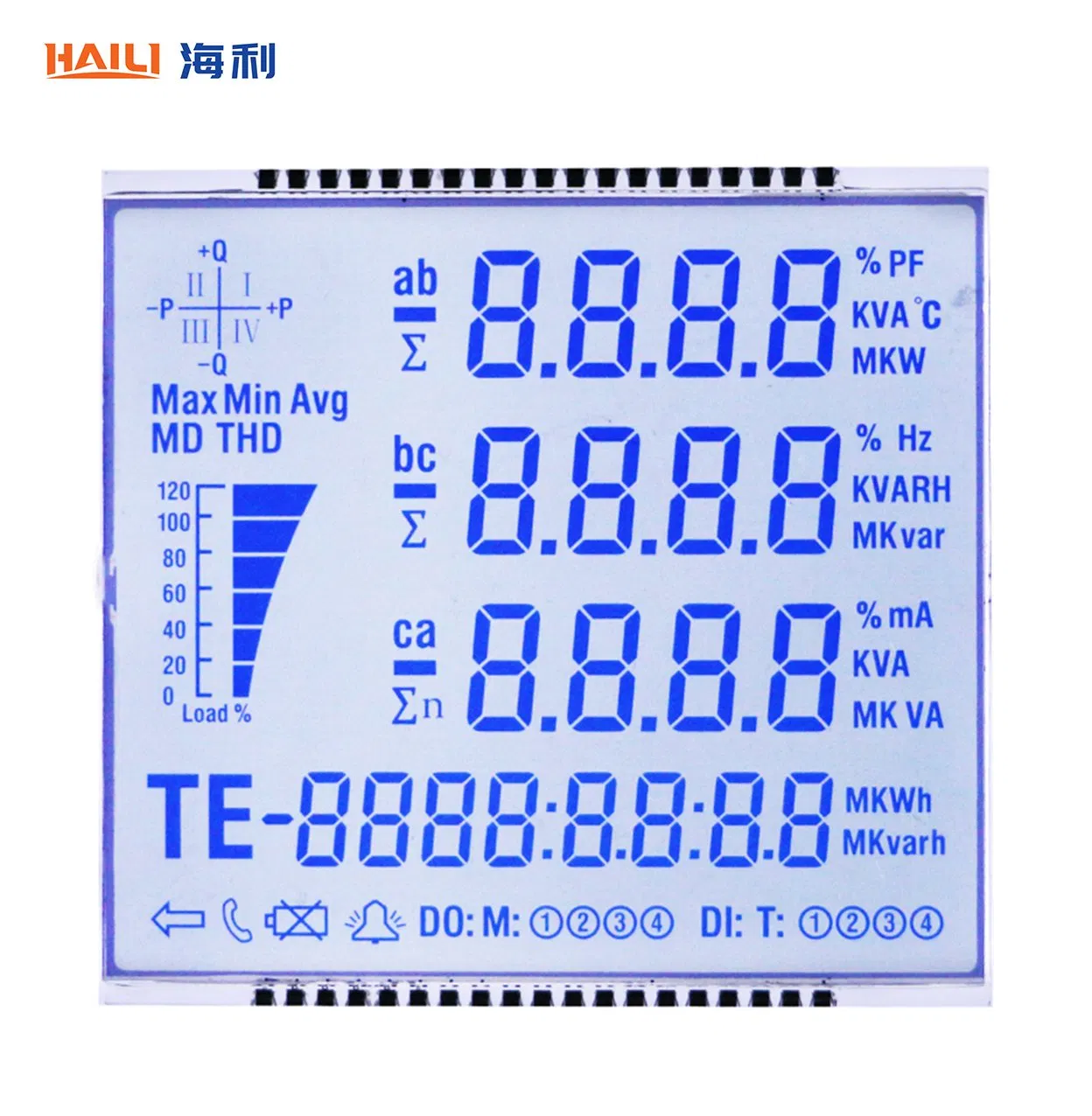 New Material Custom Electricity Meter 7 Segment Tn Htn Stn FSTN LCD Display /Power Meter LCD Screen /Energy Meter Display/Factroy Price