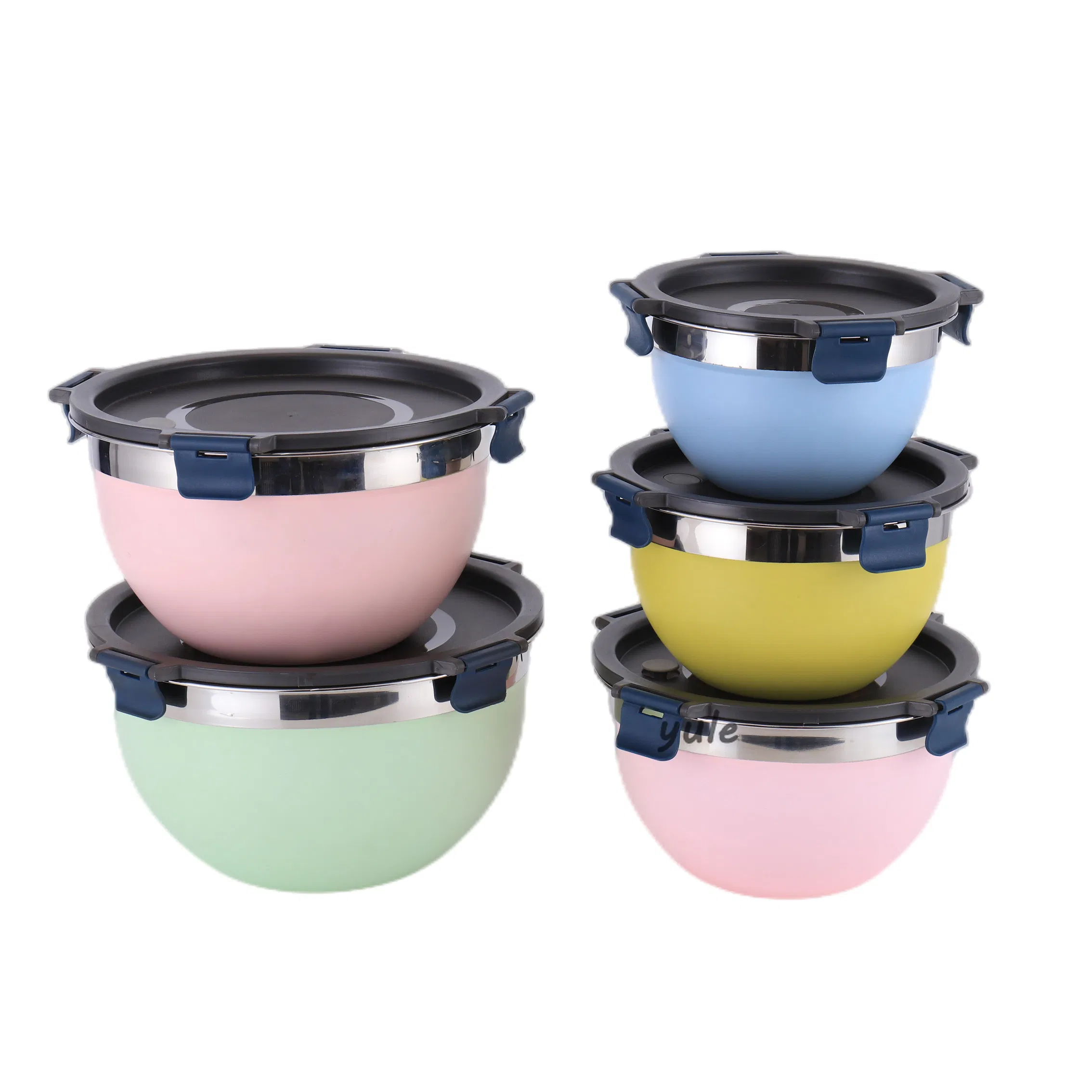 0.4mm Hot Sale New Products USA Salad Food Bowl with Measurement Line Personalized Stainless Steel Serving Mixing Bowl Fruit Ripening Bowl