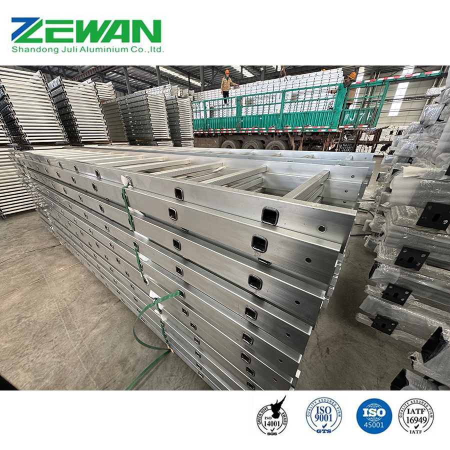 Hot Sale Aluminium Ladder Customized Multipurpose Aluminum Alloy Straight Ladder