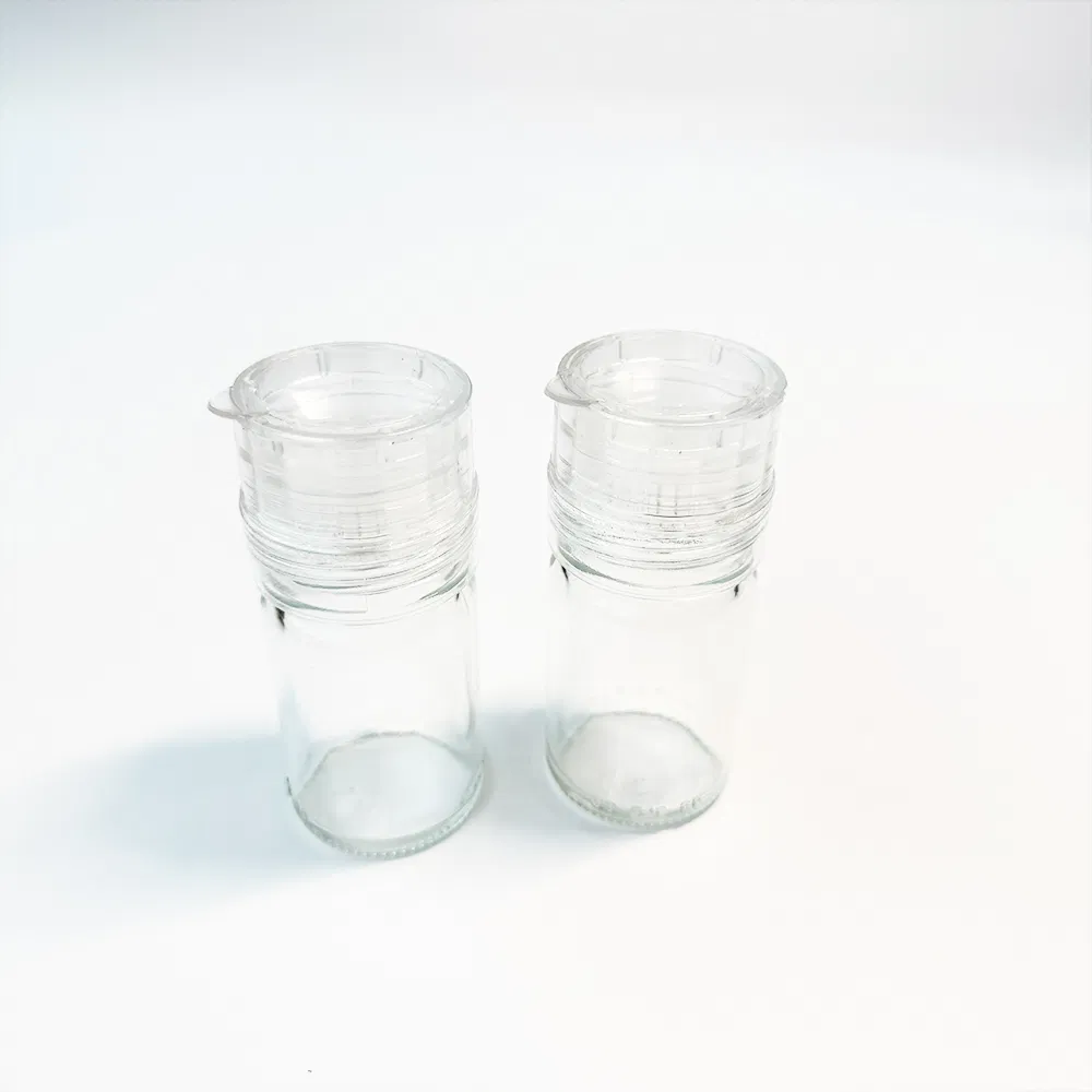 60ml Mill Commercial Glass Salt Pepper Packaging Spice Grinder Bottle with Cap