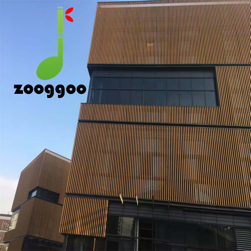 Factory Weatherproof UV-Proof Outdoor Bamboo Wall Panel Cladding for Villa Exterior Facade