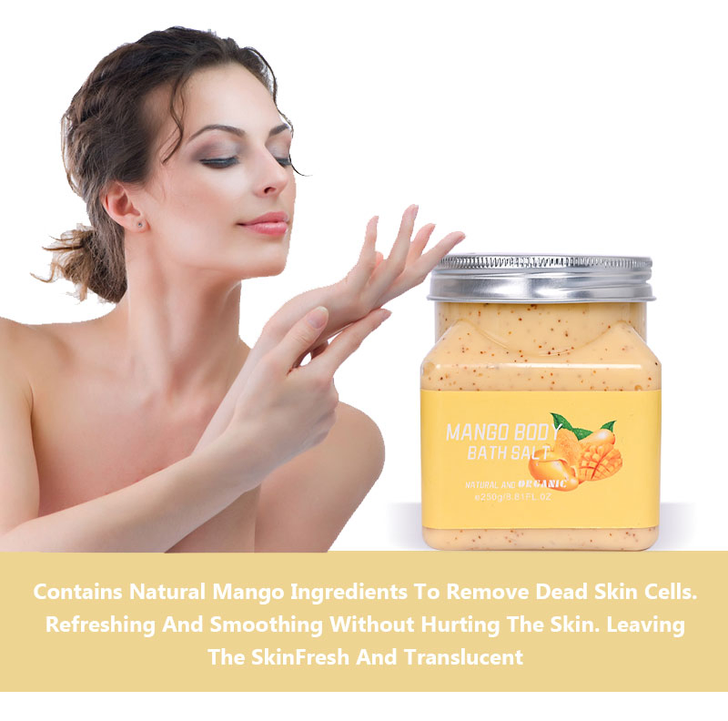 Beauty Cosmetics Skin Care Exfoliating Whitening Moisturizing Mango Face Body Scrub