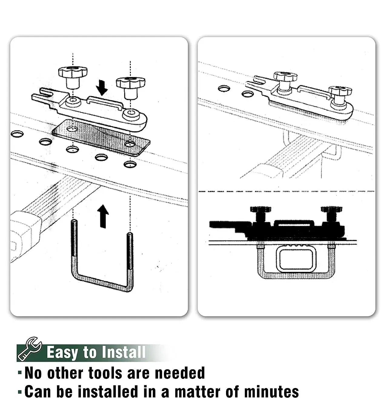 U-образный хомут из нержавеющей стали для багажника на крышу